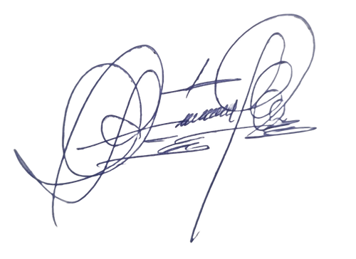 Firma de Huildor Fernandez Cayao